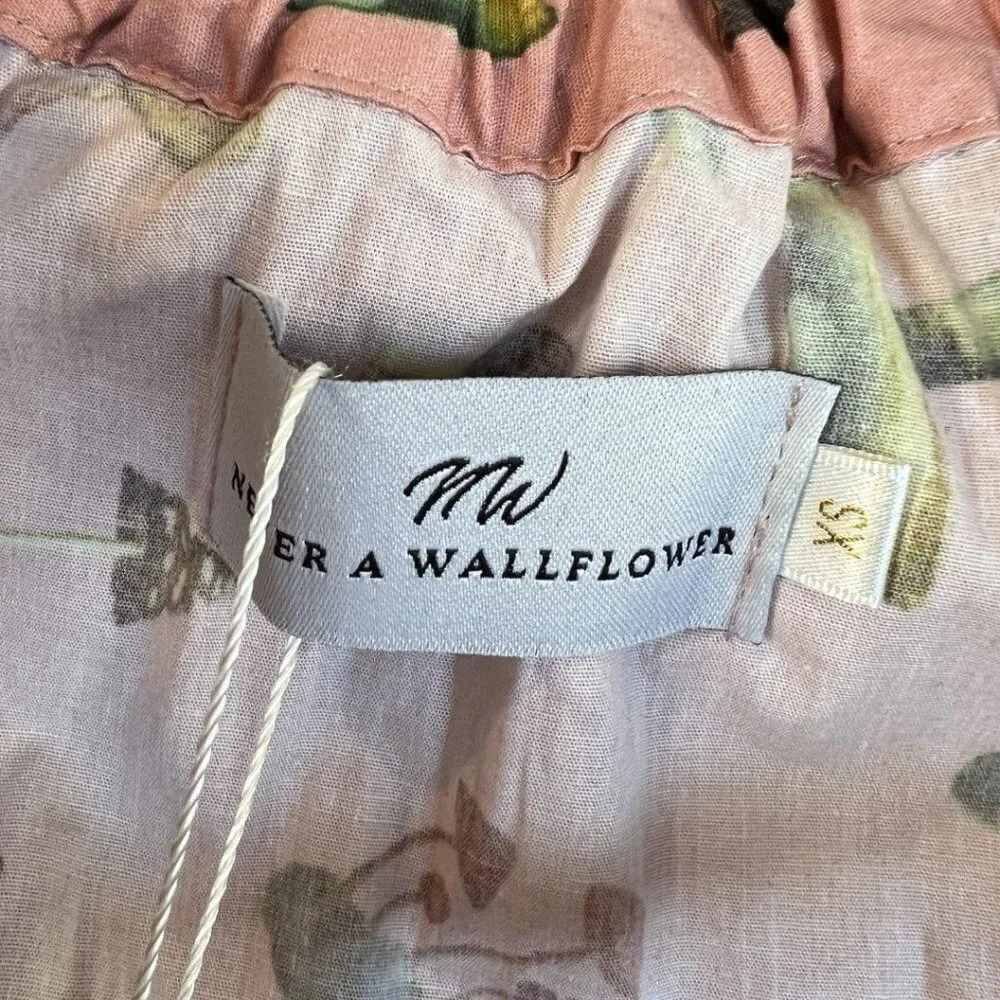 NWT Never A Wallflower Pink Mushroom Elastic Collar Dress $326 - Picture 10 of 12